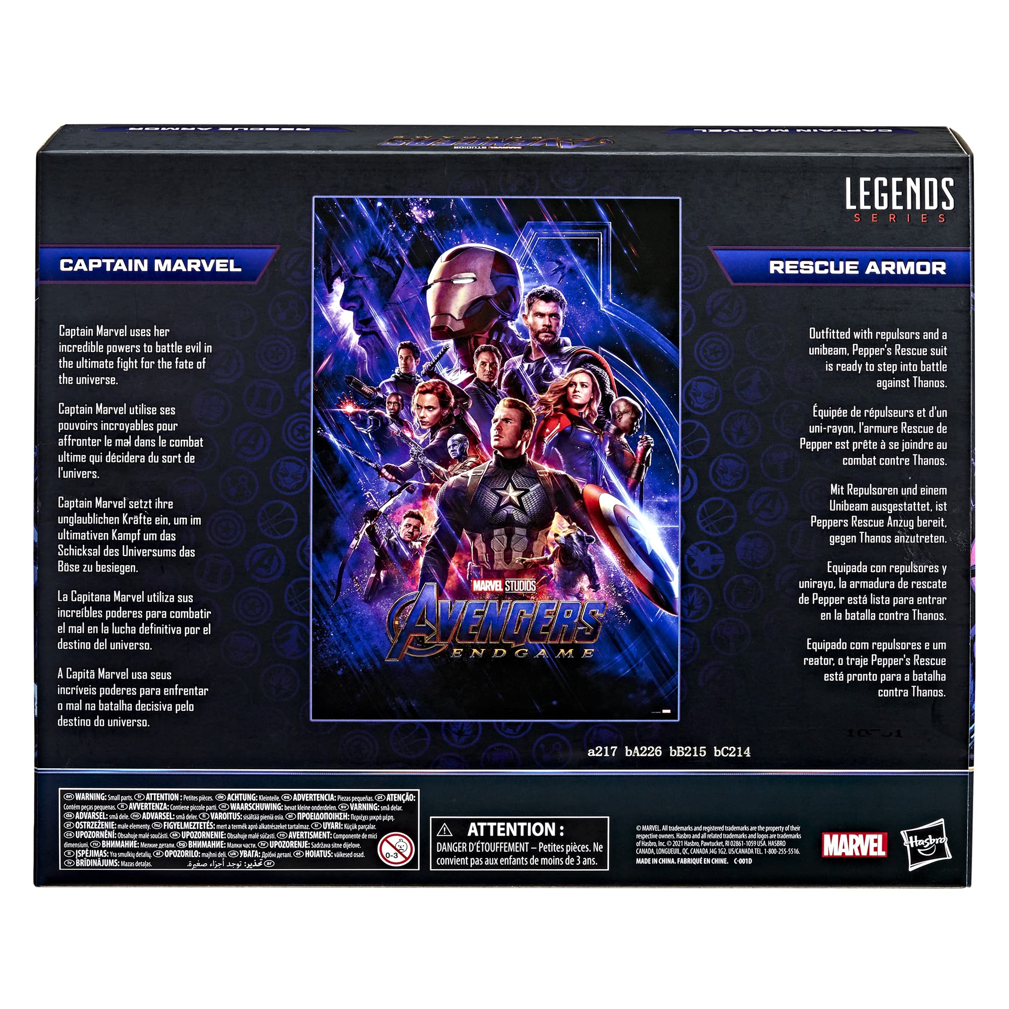 Foto 3 | Figura De Acción De Juguete Marvel Legends Captain And Rescue De 6 Pulgadas - Venta Internacional.