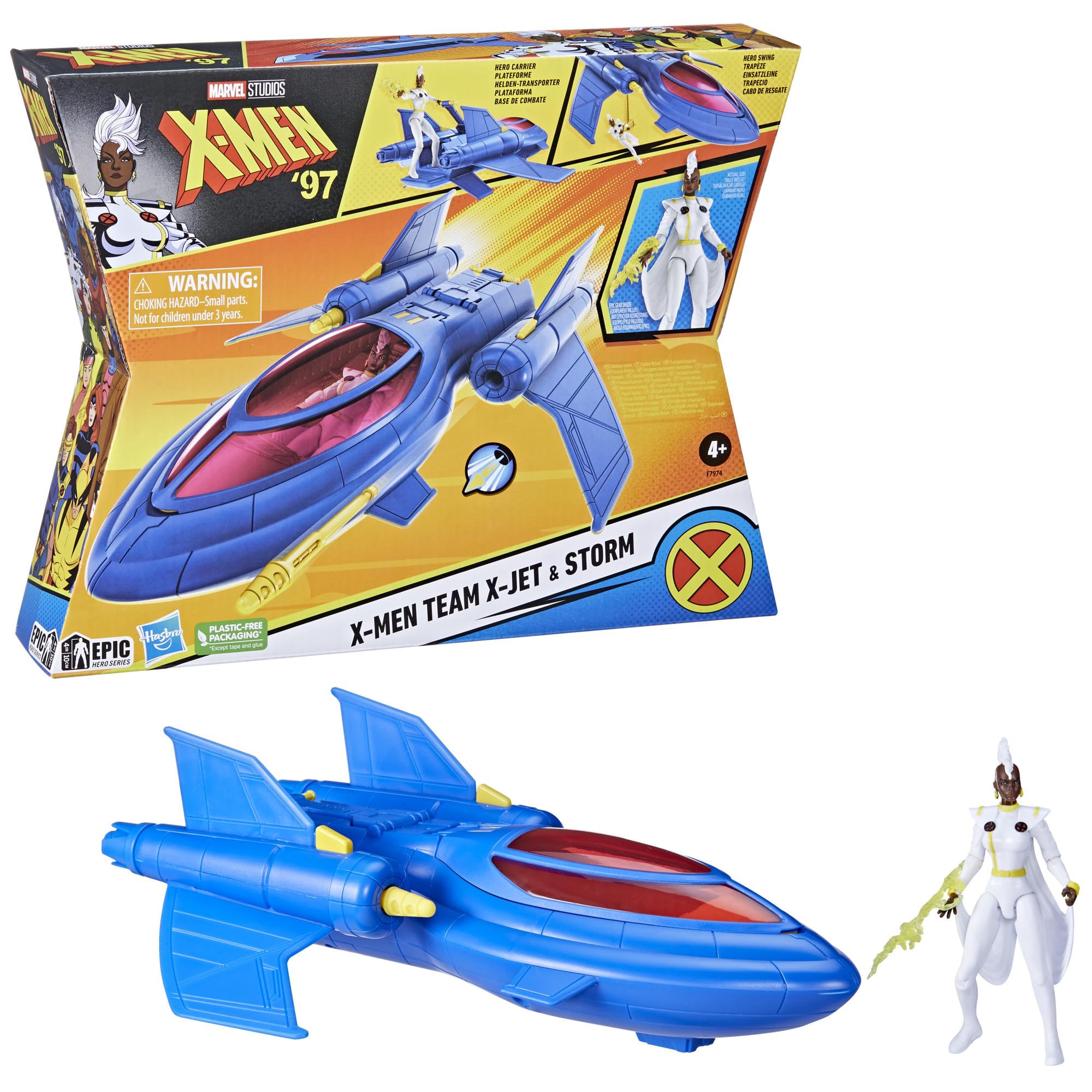 Foto 4 pulgar | Figura X-jet De Toy Marvel Studios X-men '97 Con Figura Storm De 10 Cm - Venta Internacional.