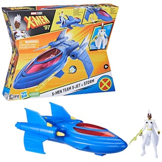 Foto 3 | Figura X-jet De Toy Marvel Studios X-men '97 Con Figura Storm De 10 Cm - Venta Internacional.