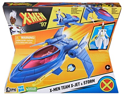 Foto 4 | Figura X-jet De Toy Marvel Studios X-men '97 Con Figura Storm De 10 Cm - Venta Internacional.