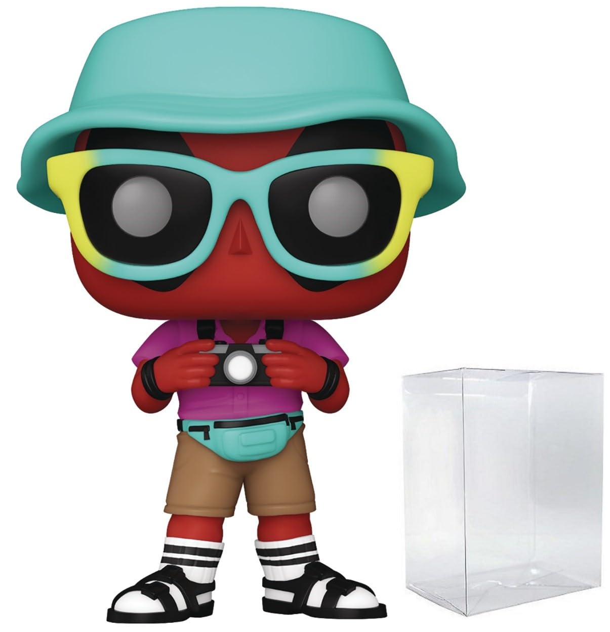 Foto 2 pulgar | Figura De Vinilo Pop Marvel Deadpool Parody Tourist Deadpool - Venta Internacional.