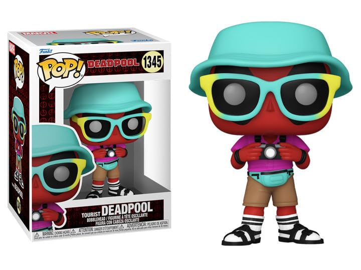 Foto 3 pulgar | Figura De Vinilo Pop Marvel Deadpool Parody Tourist Deadpool - Venta Internacional.
