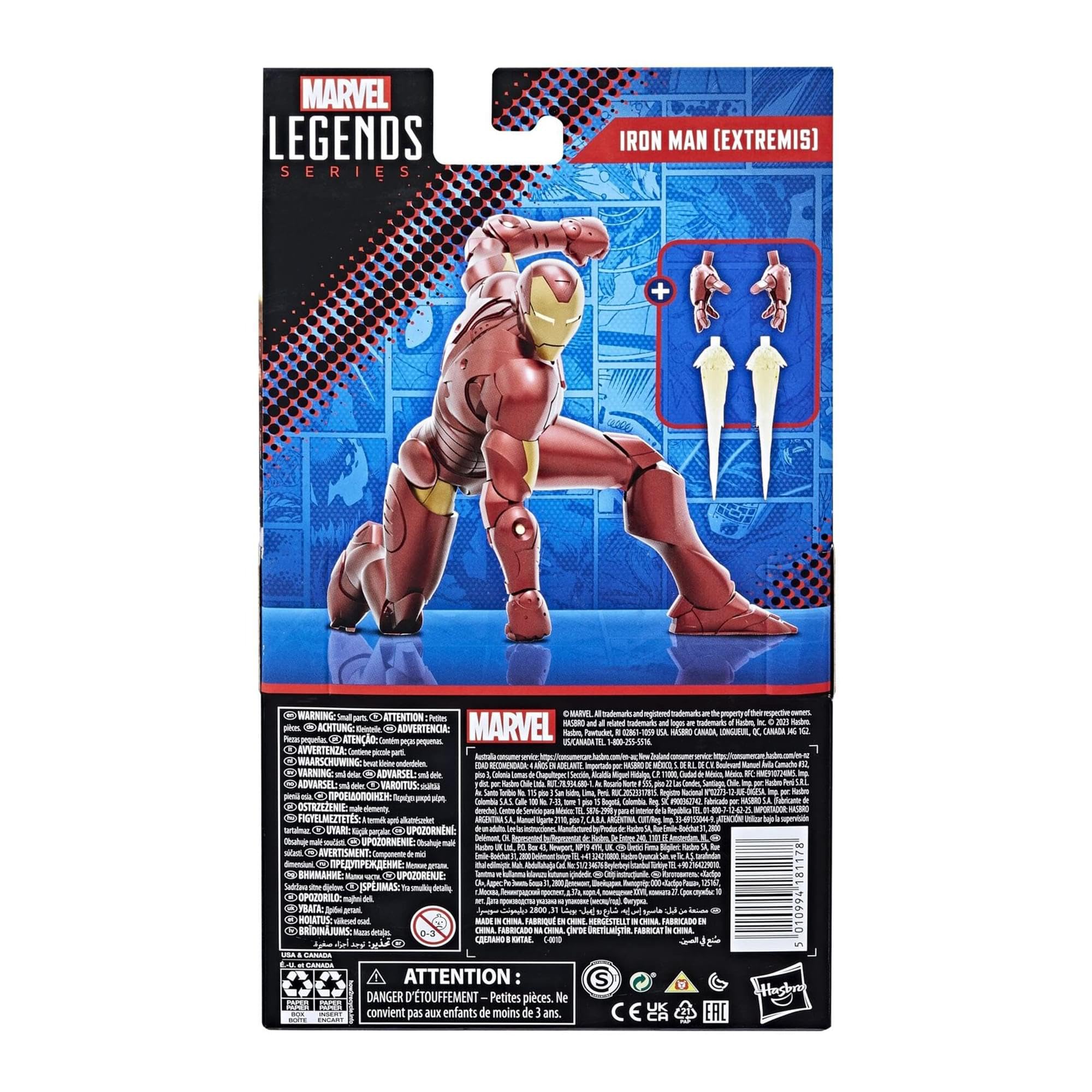 Foto 7 pulgar | Figura De Acción Marvel Legends Series Iron Man Extremis - Venta Internacional.