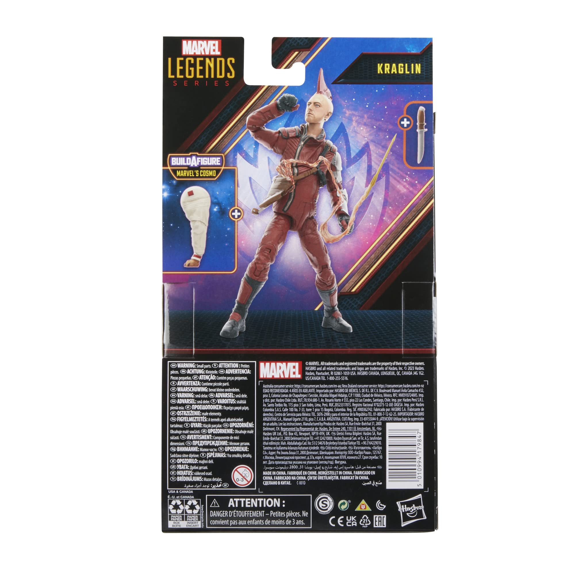 Foto 5 pulgar | Figura De Acción Marvel Legends Series Kraglin, 15 Cm, -4 Años O Más - Venta Internacional.