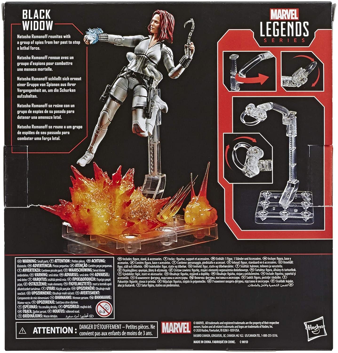 Foto 5 pulgar | Figura De Acción Marvel Hasbro Legends Series Black Widow 15 Cm - Venta Internacional.