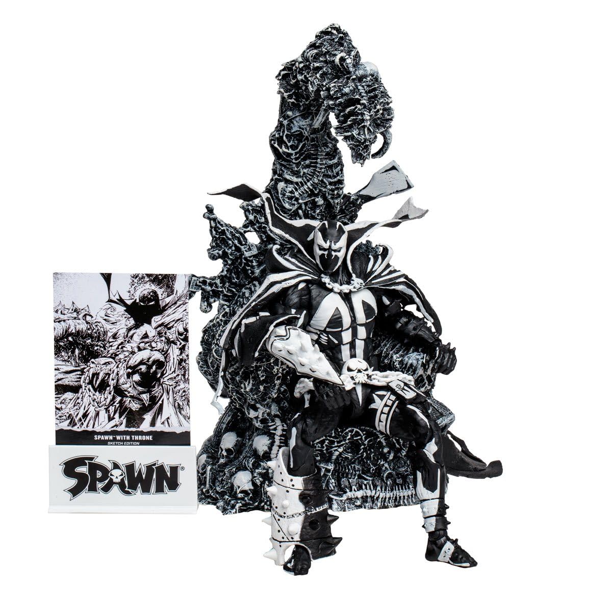 Set De Figuras De Acción Mcfarlane Toys Spawn W/ Throne Sketch Sdcc 2023 - Venta Internacional.