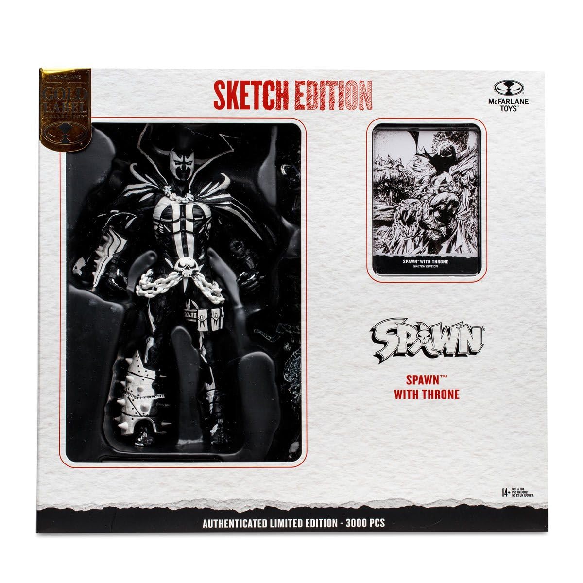 Foto 5 pulgar | Set De Figuras De Acción Mcfarlane Toys Spawn W/ Throne Sketch Sdcc 2023 - Venta Internacional.
