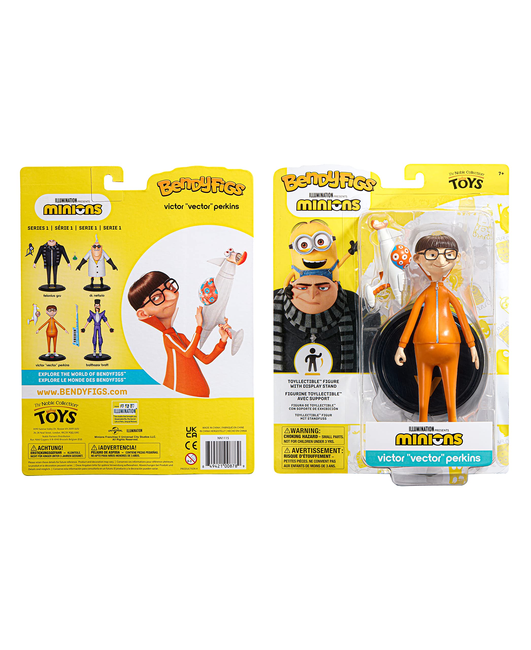 Foto 4 | Figura de Colección Bendyfigs Minions Victor Vector Perkins - Venta Internacional