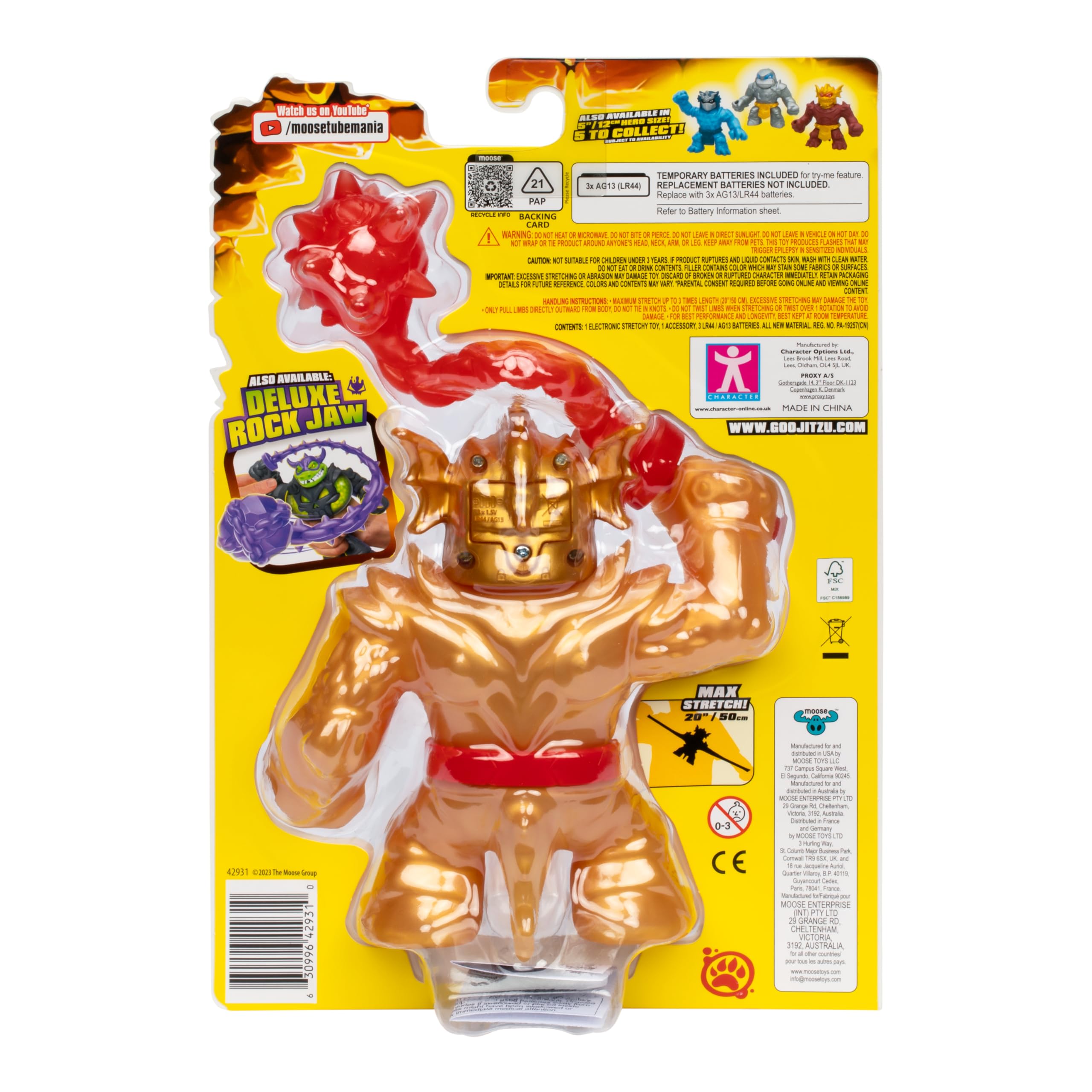 Foto 6 pulgar | Figura De Acción Heroes Of Goo Jit Zu Stretch Strikers Blazagon - Venta Internacional.