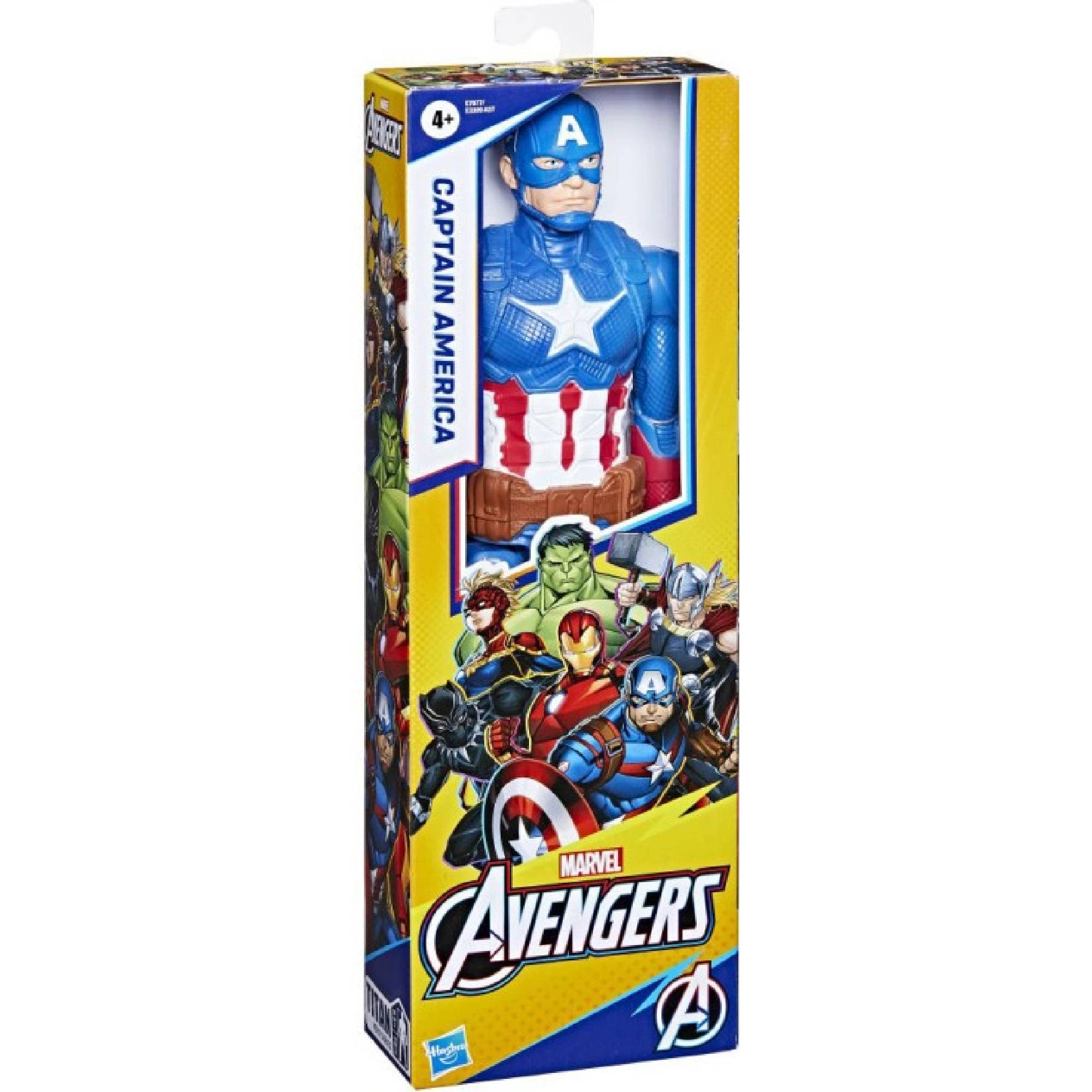 Foto 2 pulgar | Figura Capitán América De Hasbro Marvel Avengers Titan Hero Series
