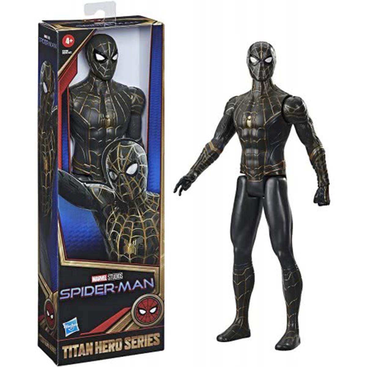 Foto 1 | Figura De Acción Hasbro Titan Hero Spider-man Negro/dorado