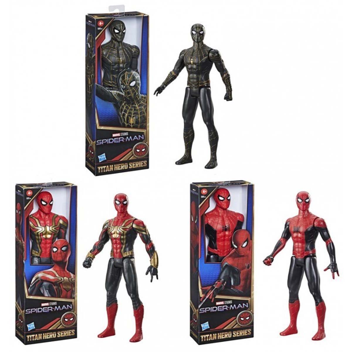 Foto 3 | Figura De Acción Hasbro Titan Hero Spider-man Negro/dorado