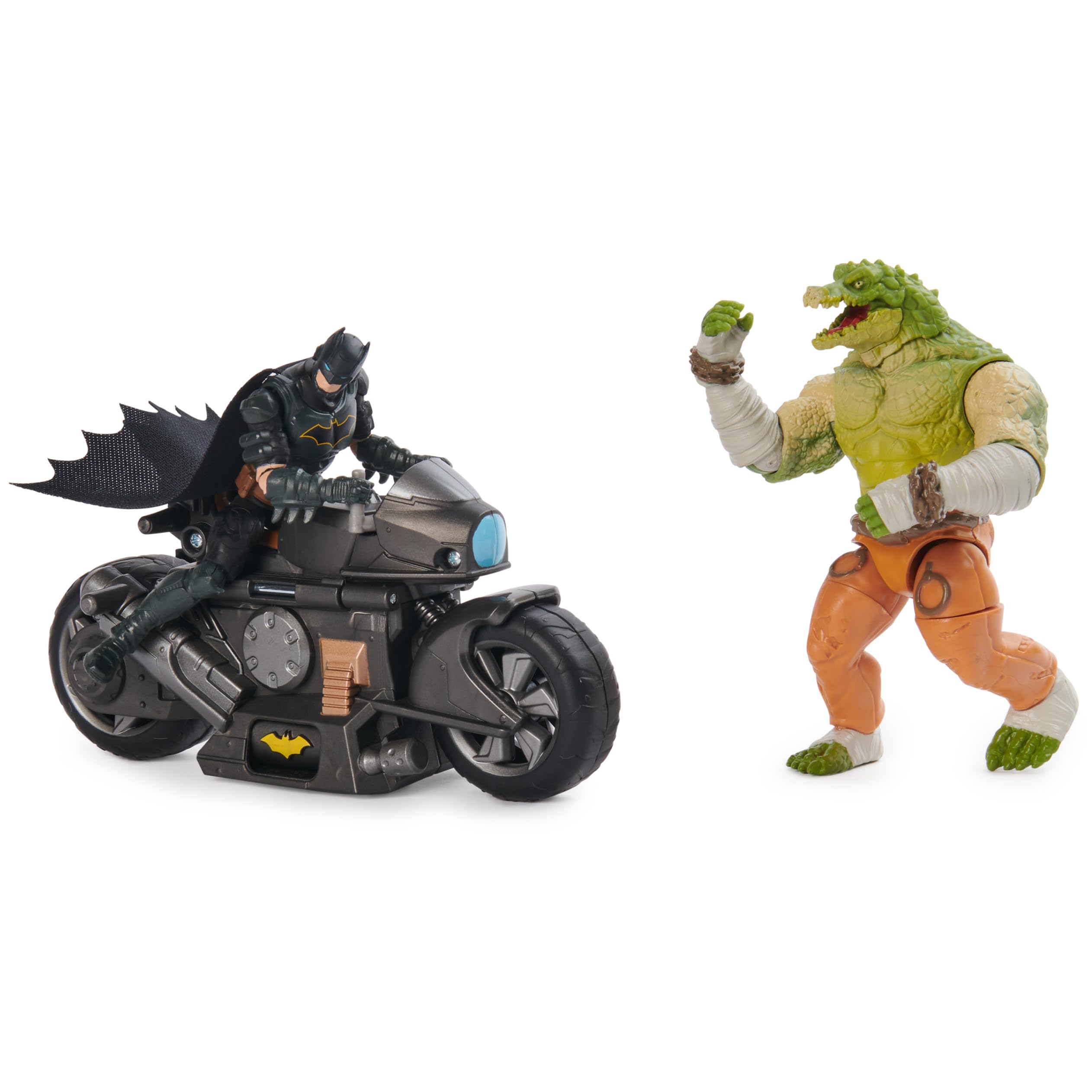 Foto 4 pulgar | Batciclo Batman Transforming De Toy Dc Comics Con Killer Croc, 10 Cm - Venta Internacional.