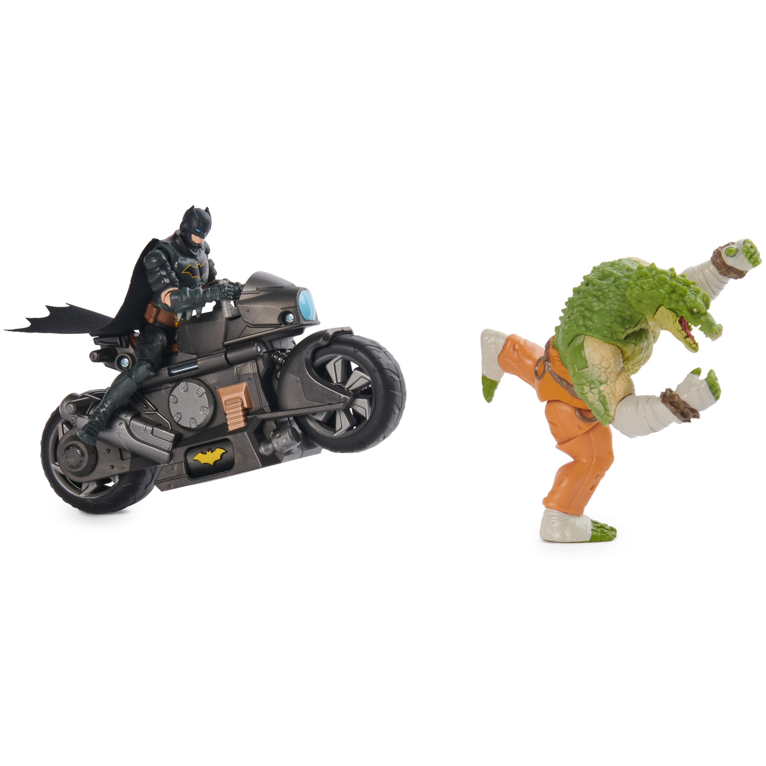 Foto 6 pulgar | Batciclo Batman Transforming De Toy Dc Comics Con Killer Croc, 10 Cm - Venta Internacional.