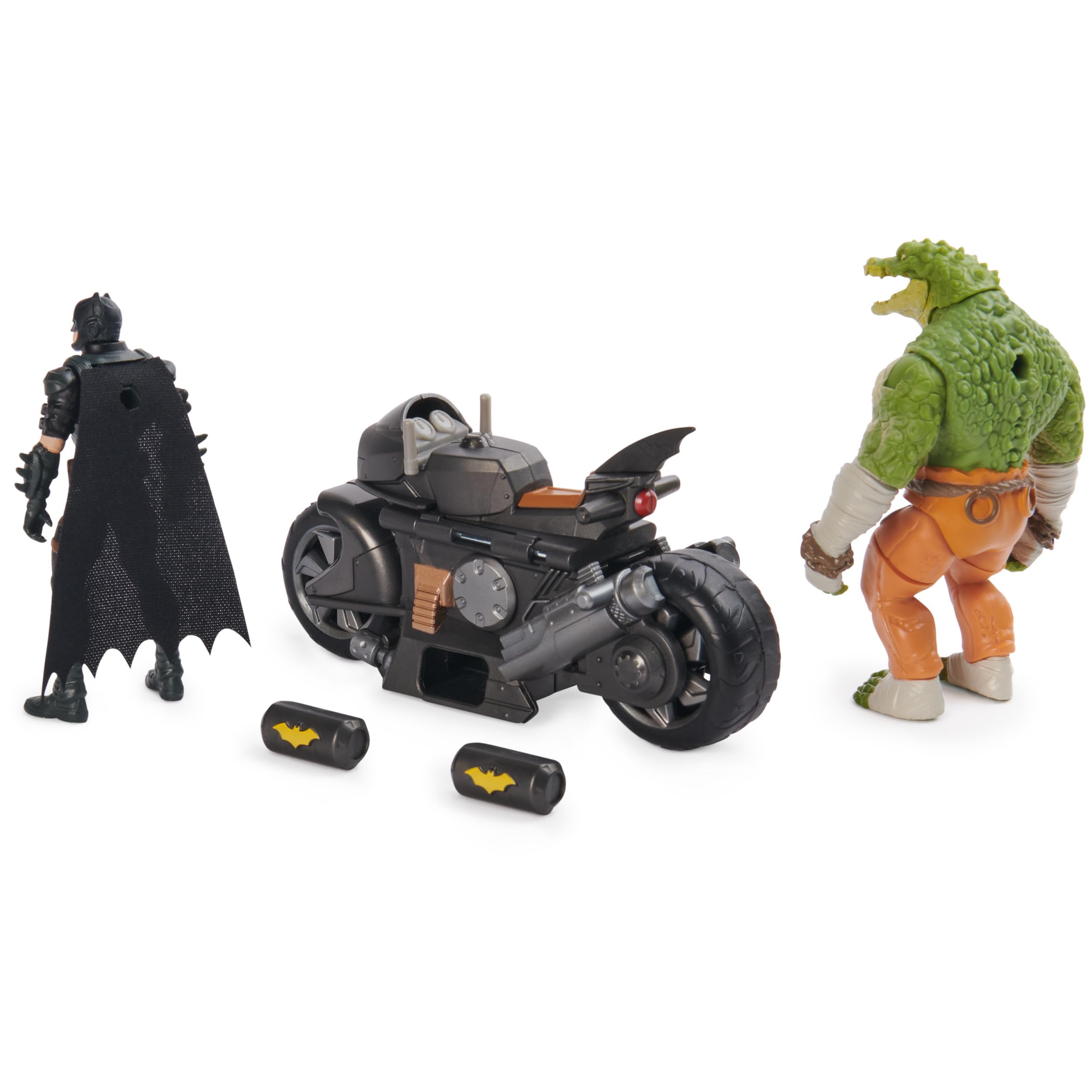Foto 7 pulgar | Batciclo Batman Transforming De Toy Dc Comics Con Killer Croc, 10 Cm - Venta Internacional.