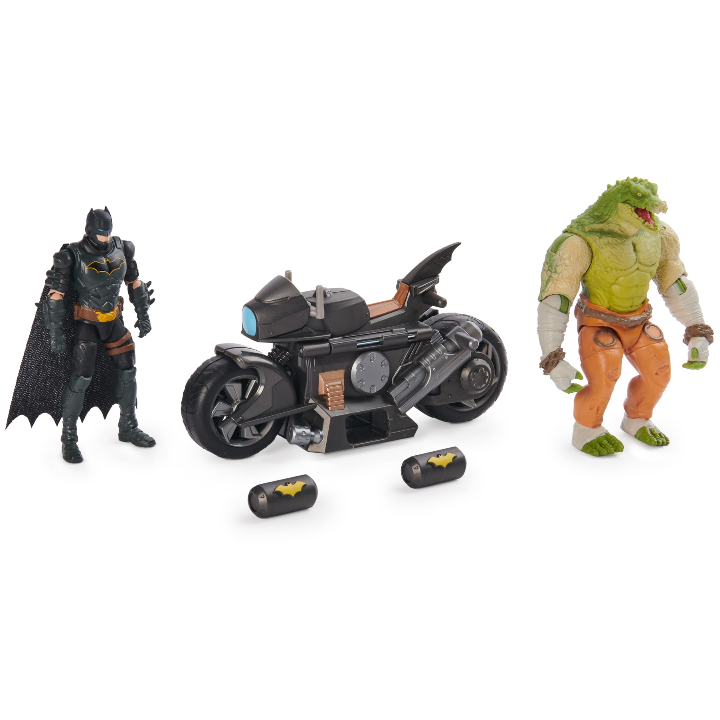 Foto 8 pulgar | Batciclo Batman Transforming De Toy Dc Comics Con Killer Croc, 10 Cm - Venta Internacional.