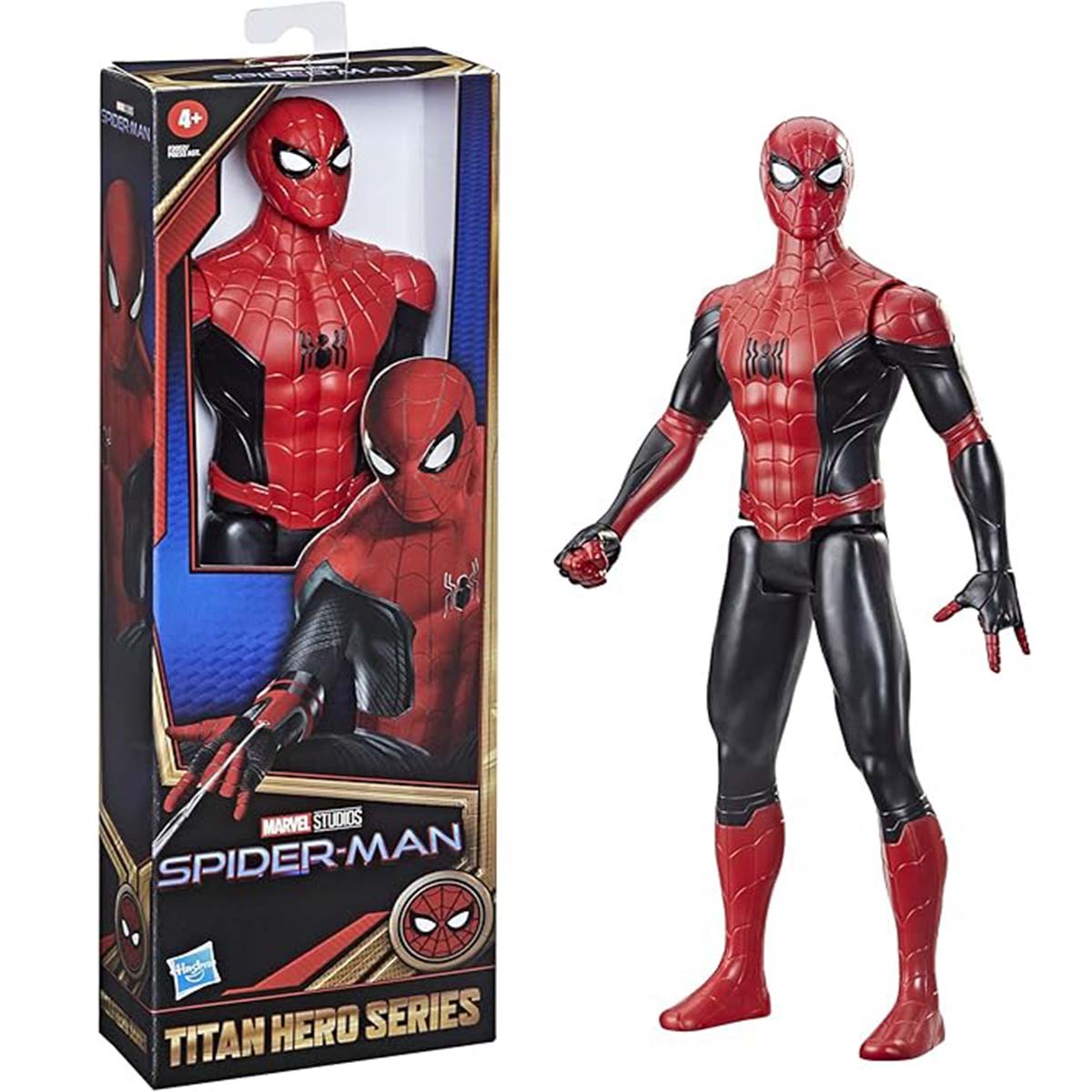 Figura De Acción Hasbro Titan Hero Spider-man Rojo/negro