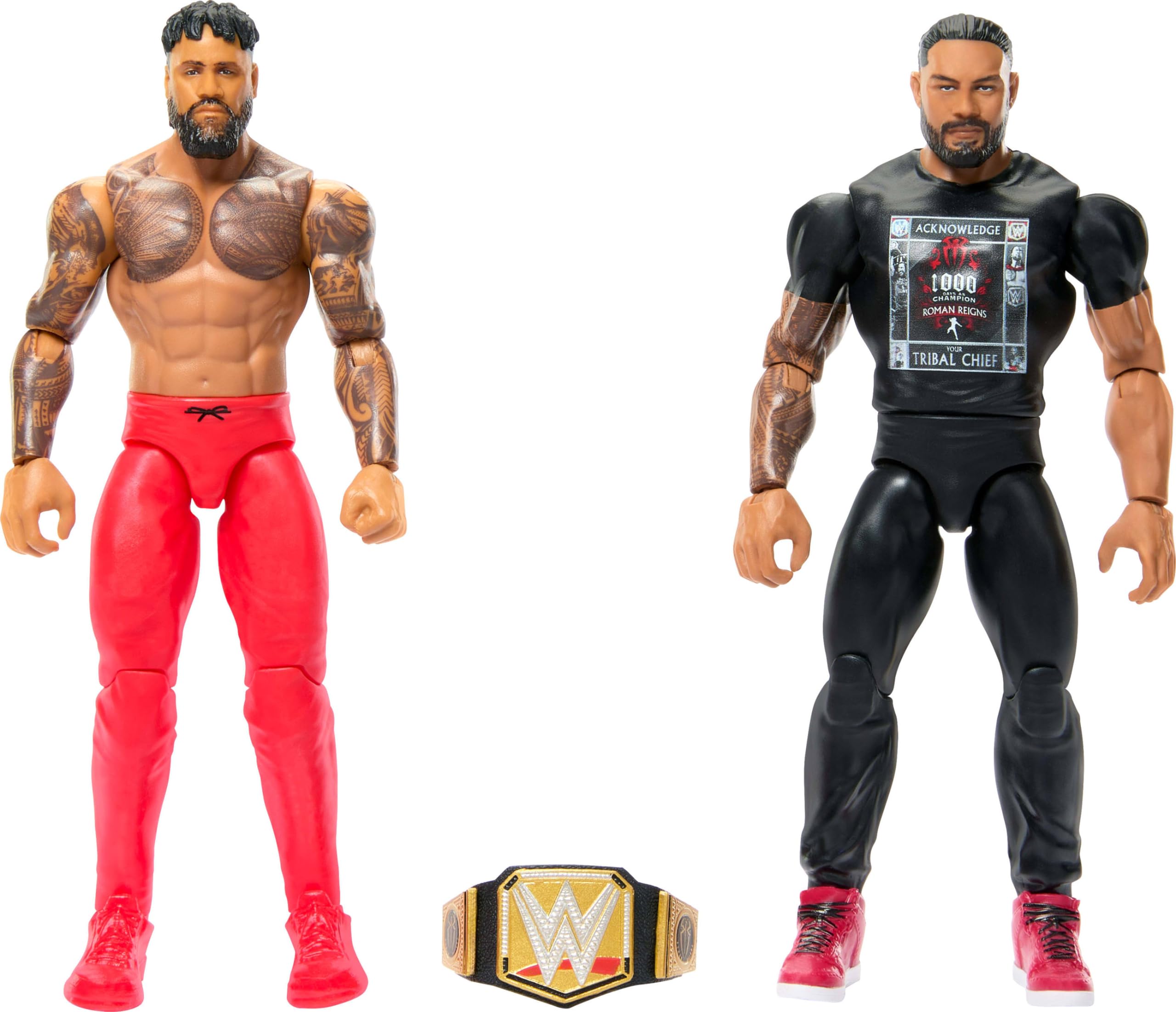 Pack De 2 Figuras De Acción Mattel Wwe Main Event Championship - Venta Internacional.