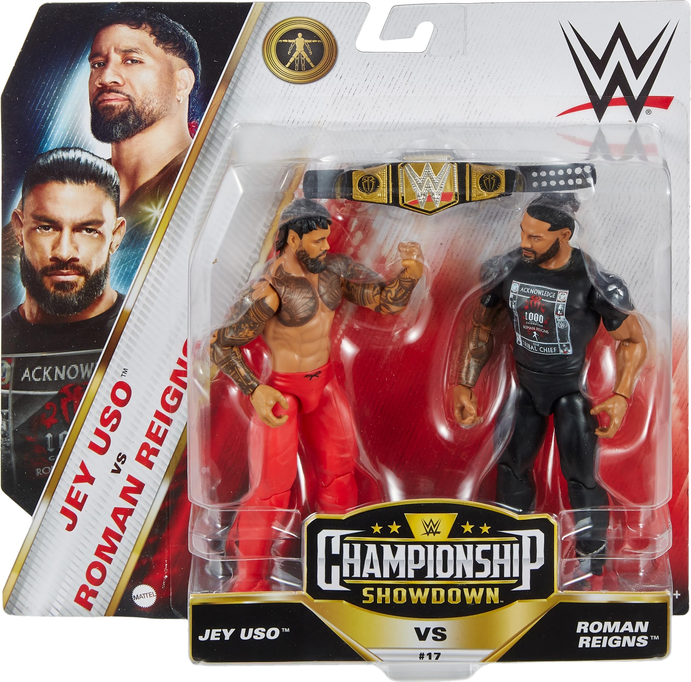 Foto 3 pulgar | Pack De 2 Figuras De Acción Mattel Wwe Main Event Championship - Venta Internacional.