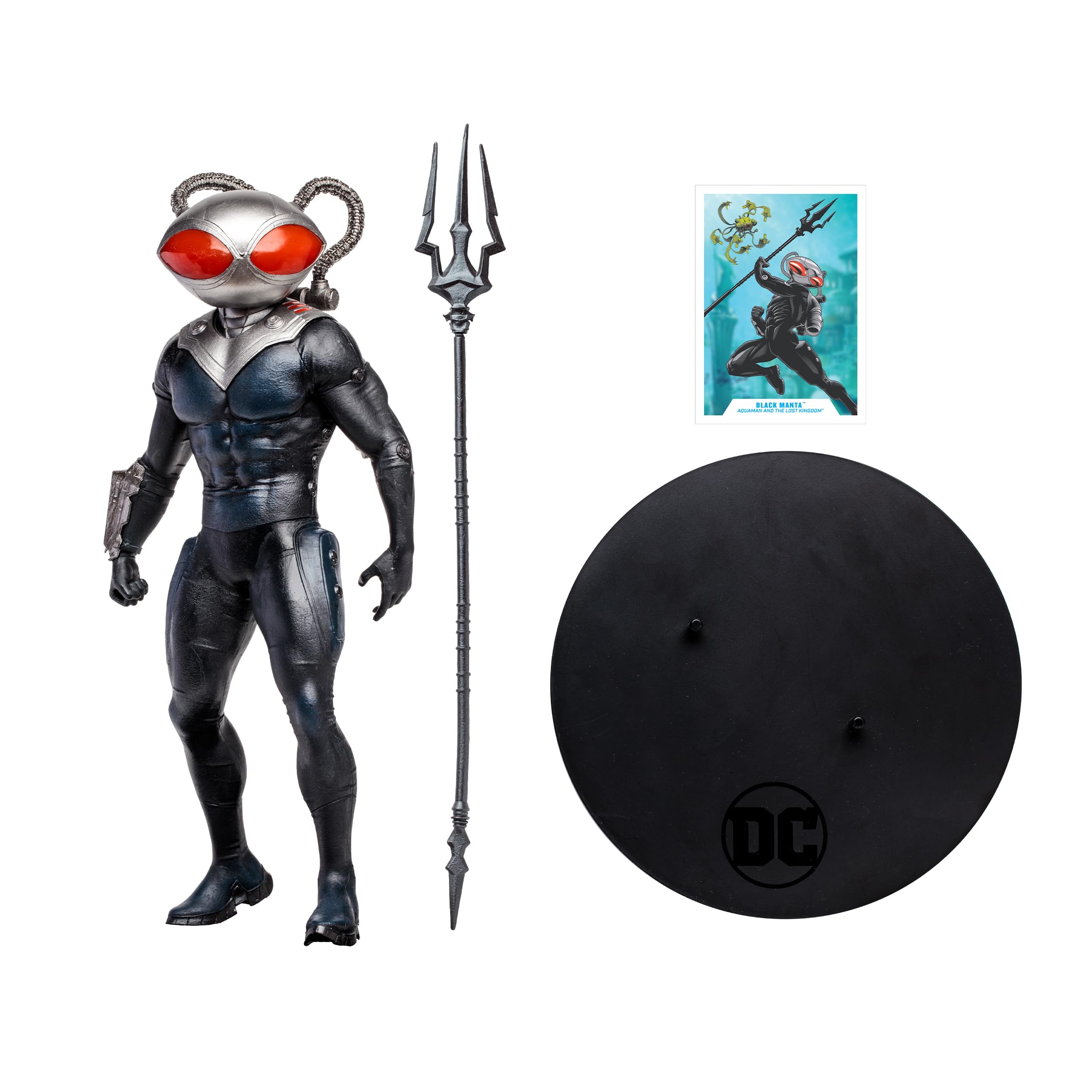 Foto 4 pulgar | Manta Negra Statue Mcfarlane Toys Dc Multiverse De 30 Cm - Venta Internacional.