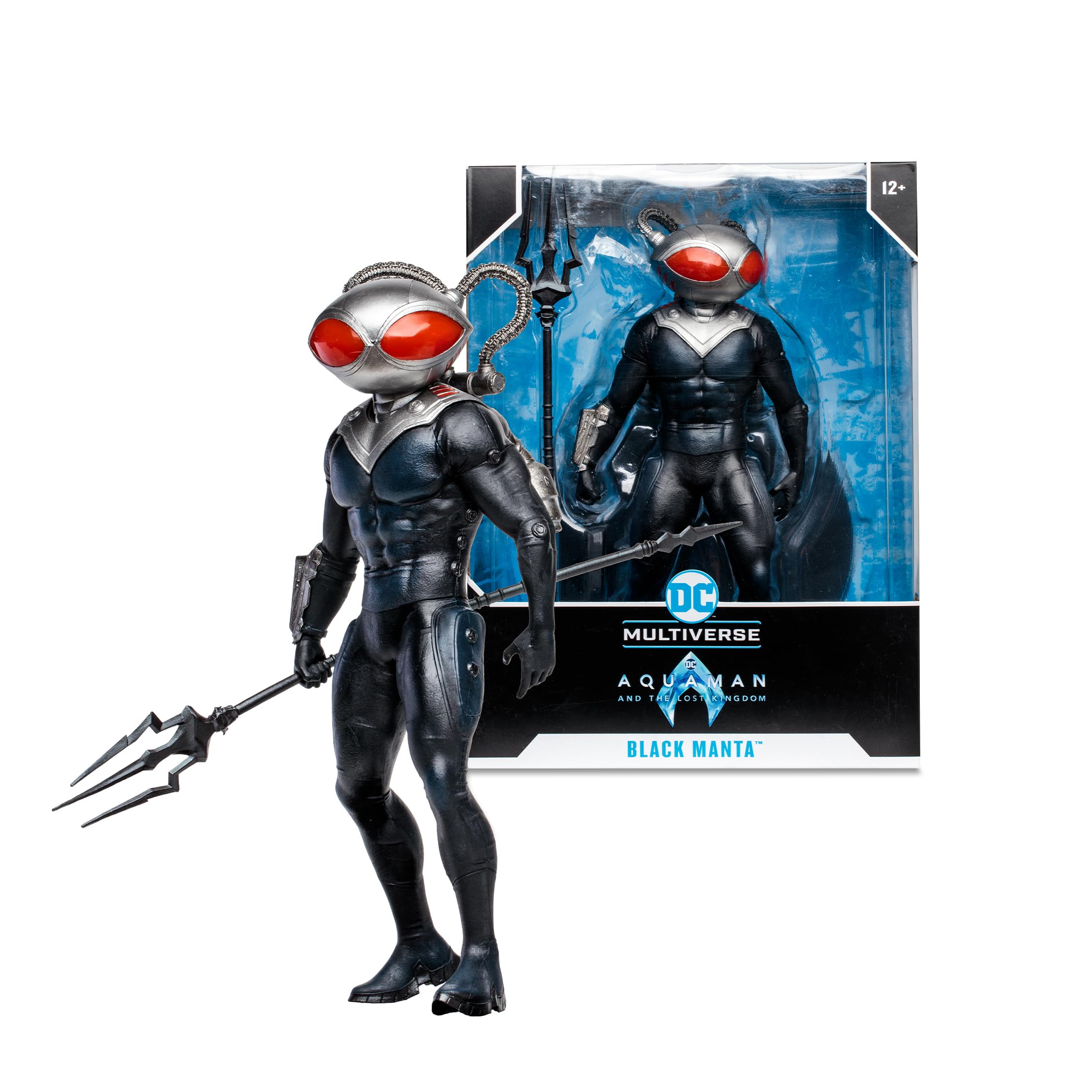 Foto 8 pulgar | Manta Negra Statue Mcfarlane Toys Dc Multiverse De 30 Cm - Venta Internacional.