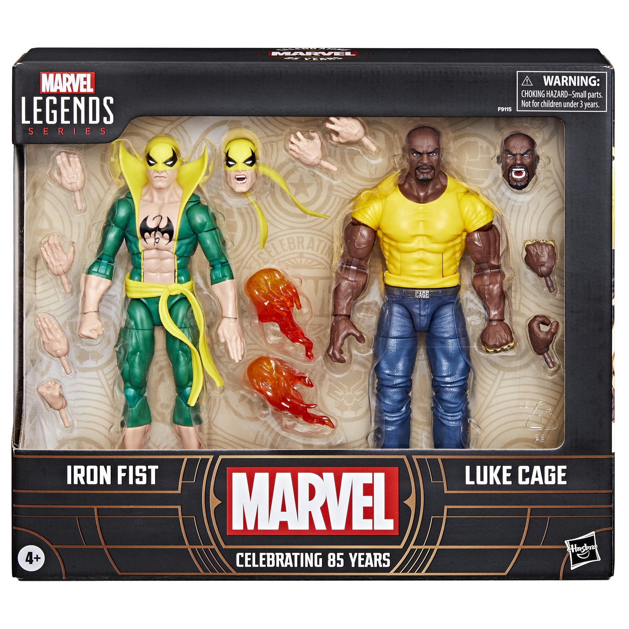 Foto 2 | Figuras De Acción Marvel Legends Iron Fist Y Luke Cage De 15 Cm - Venta Internacional.