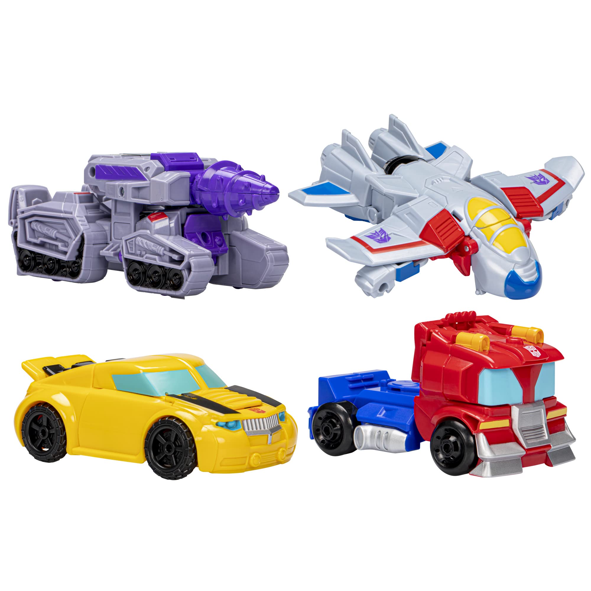 Foto 3 pulgar | Figuras De Acción Transformers Heroes Vs Villains, Paquete De 4 - Venta Internacional.