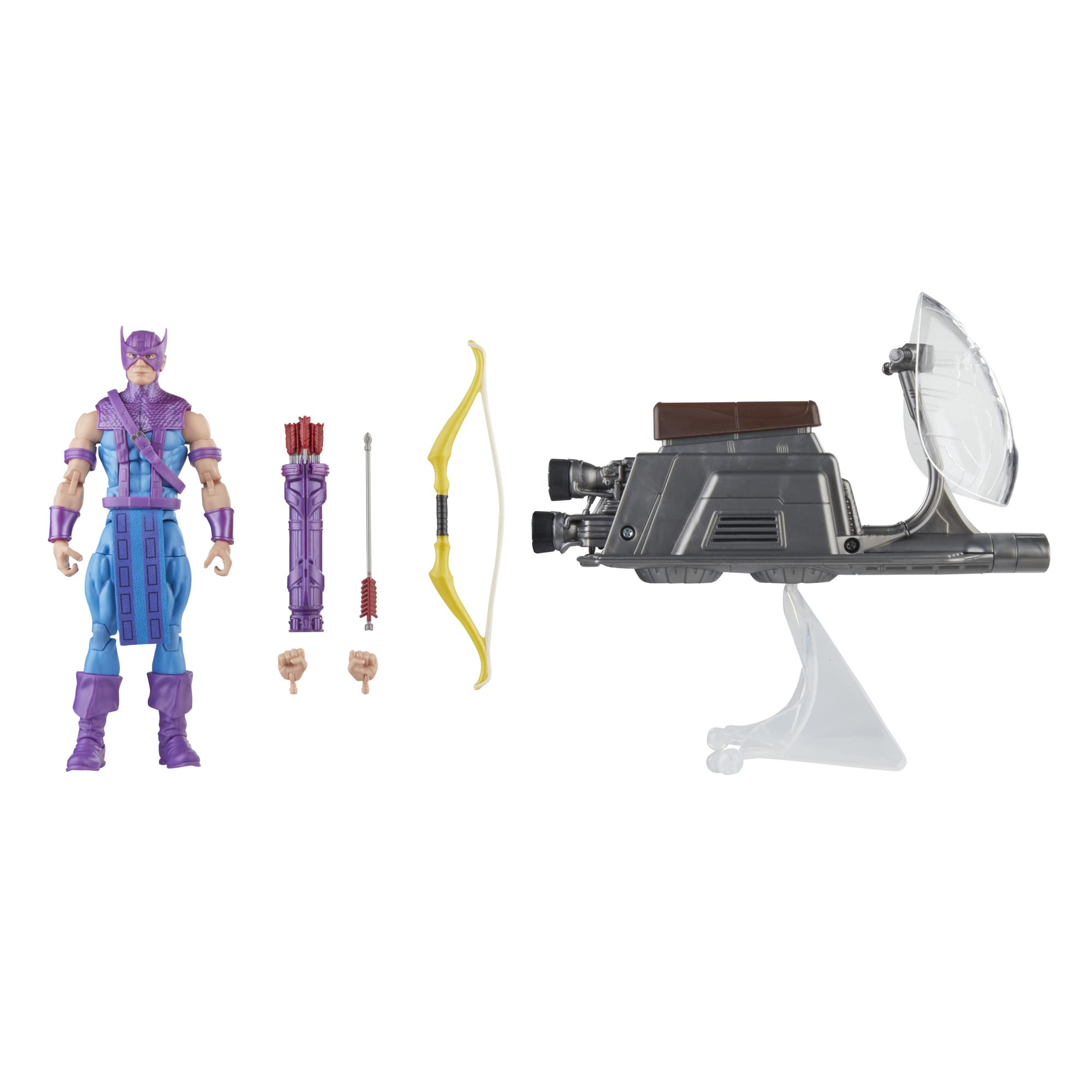 Foto 2 pulgar | Figura De Acción Hawkeye De La Serie Marvel Legends Con Skycycle - Venta Internacional.