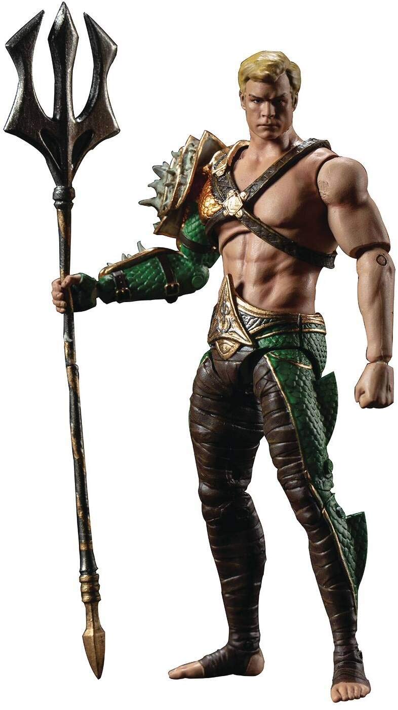 Foto 2 pulgar | Figura De Acción Hiya Toys Injustice 2 Aquaman A Escala 1/18 - Venta Internacional.