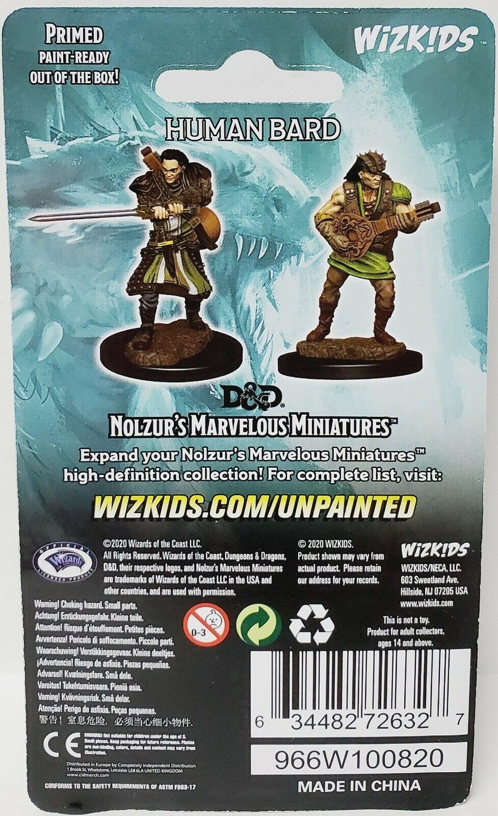 Foto 3 pulgar | Figura Miniatura D&d Nolzurs Marvelous Unpainted Wave 4 Bard - Venta Internacional.