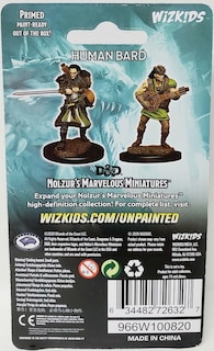 Foto 2 | Figura Miniatura D&d Nolzurs Marvelous Unpainted Wave 4 Bard - Venta Internacional.