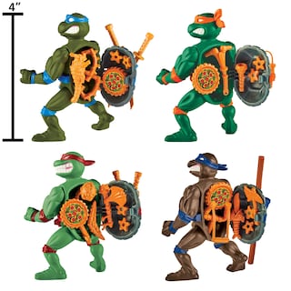 Foto 2 | Figura De Acción Teenage Mutant Ninja Turtles Classic, Paquete De 4 - Venta Internacional.