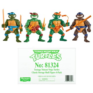 Foto 5 | Figura De Acción Teenage Mutant Ninja Turtles Classic, Paquete De 4 - Venta Internacional.