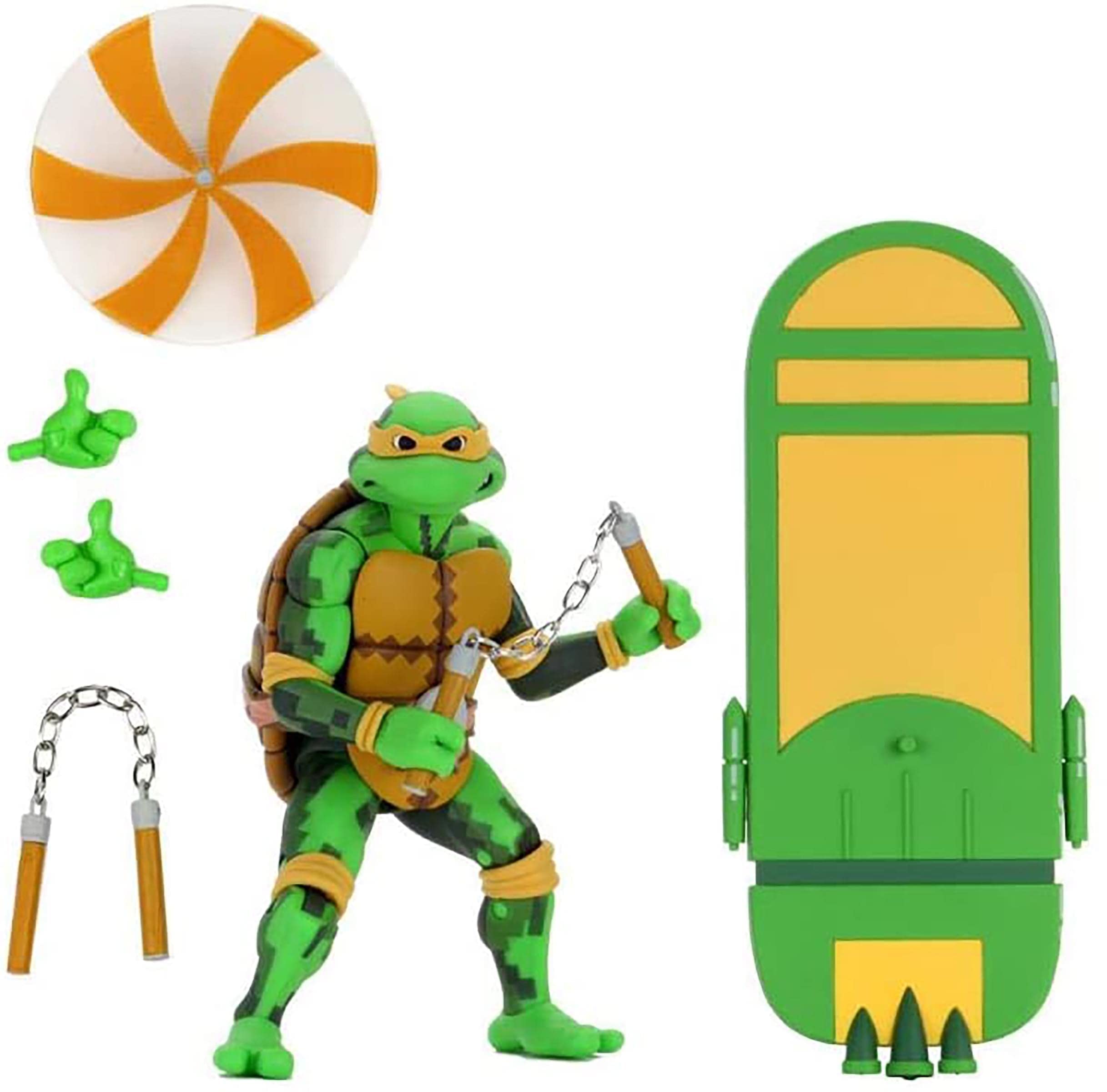 Foto 3 pulgar | Figura De Acción Neca Teenage Mutant Ninja Turtles Michelangelo - Venta Internacional.