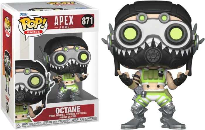 Foto 3 pulgar | Figura De Vinilo Pop Apex Legends Octane Funko Con Caja De 9,5 Cm - Venta Internacional.