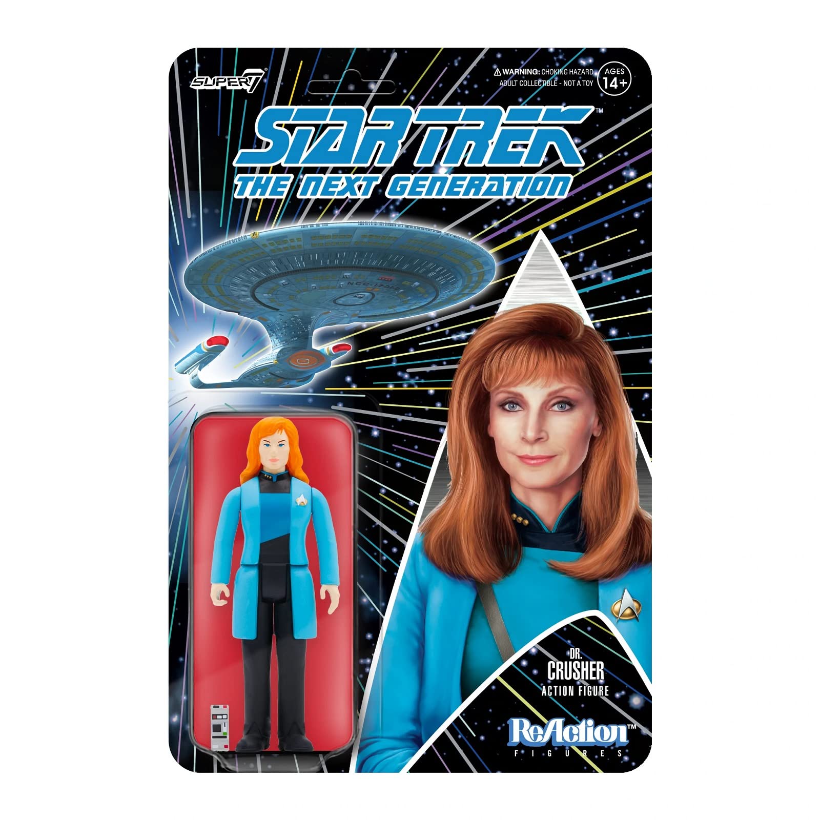 Figura De Acción Super7 Star Trek The Next Generation Dr. Crusher - Venta Internacional.