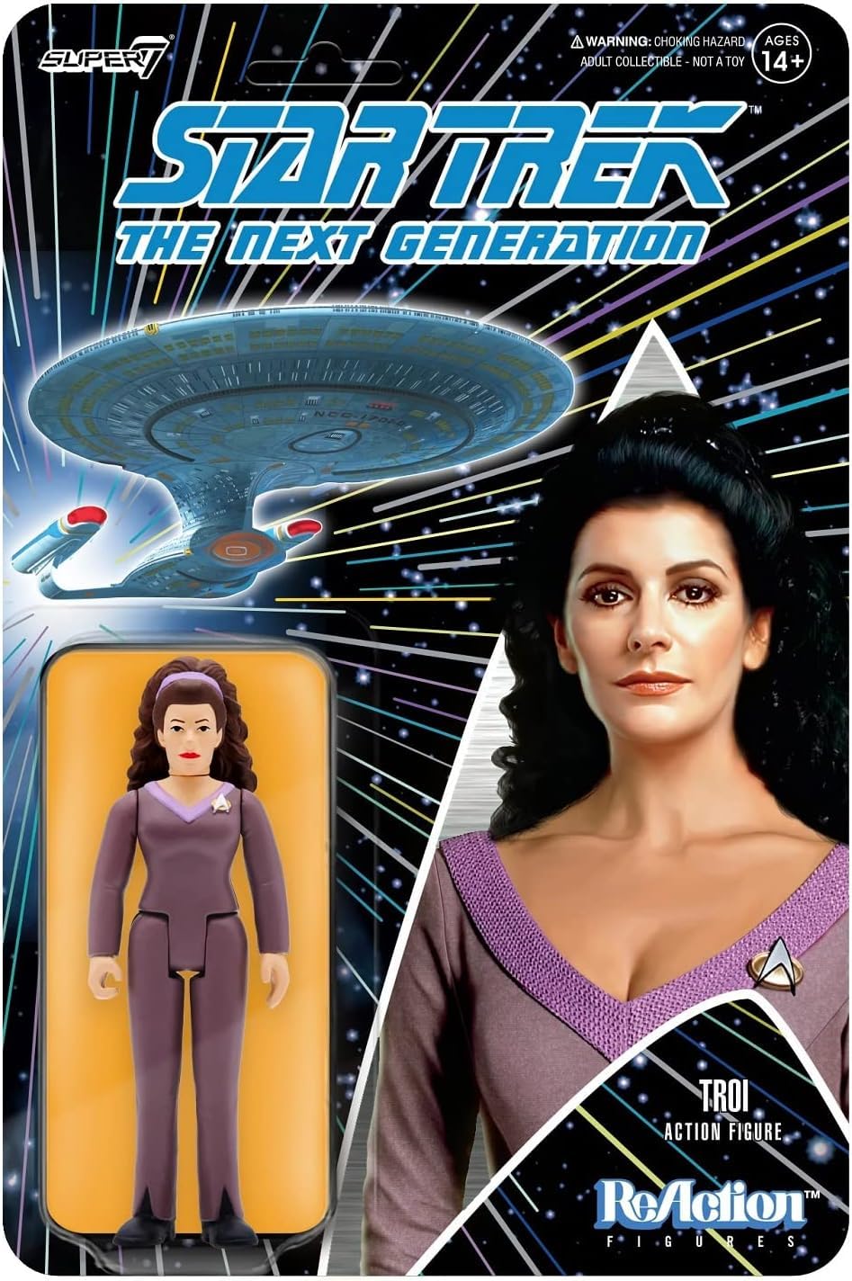 Figura De Acción Super7 Star Trek The Next Generation Troi - Venta Internacional.