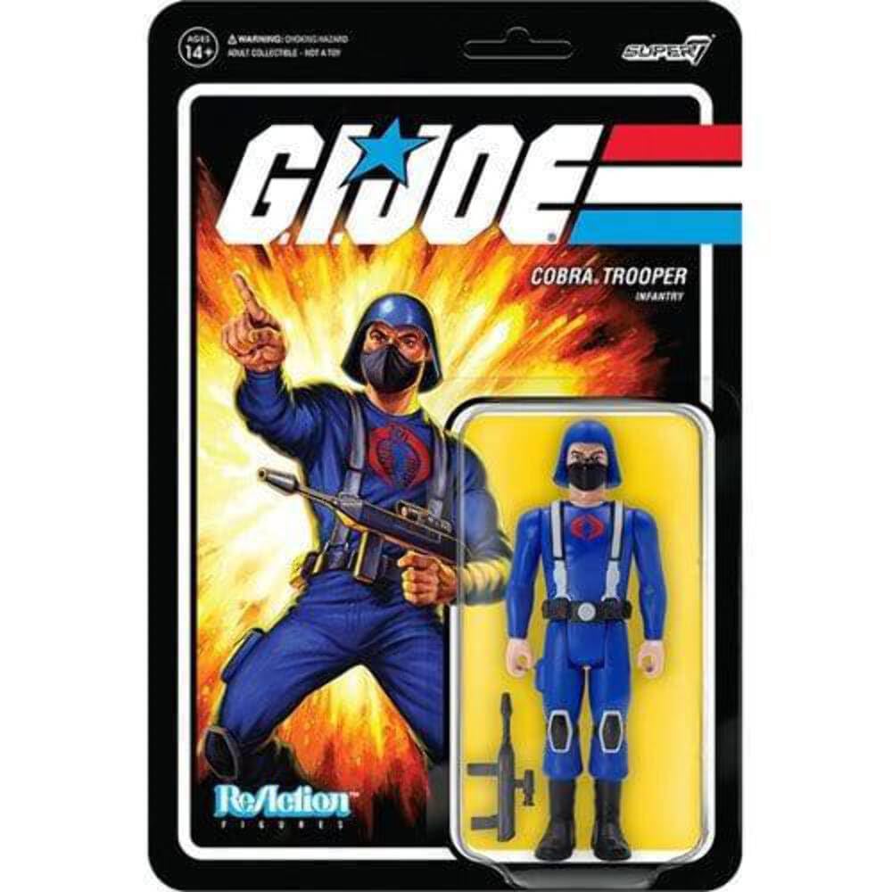 Foto 1 | Figura De Acción Super7 G.i. Joe Cobra Trooper H-back De 9,5 Cm, Color Rosa - Venta Internacional.