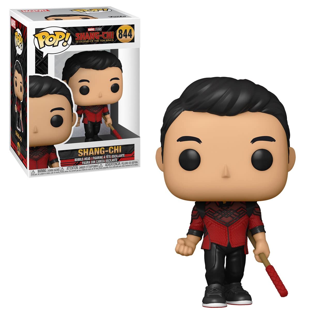 Foto 8 pulgar | Figura De Vinilo Funko Pop Marvel Shang Chi Con Bastón Bo De 10 Cm - Venta Internacional.