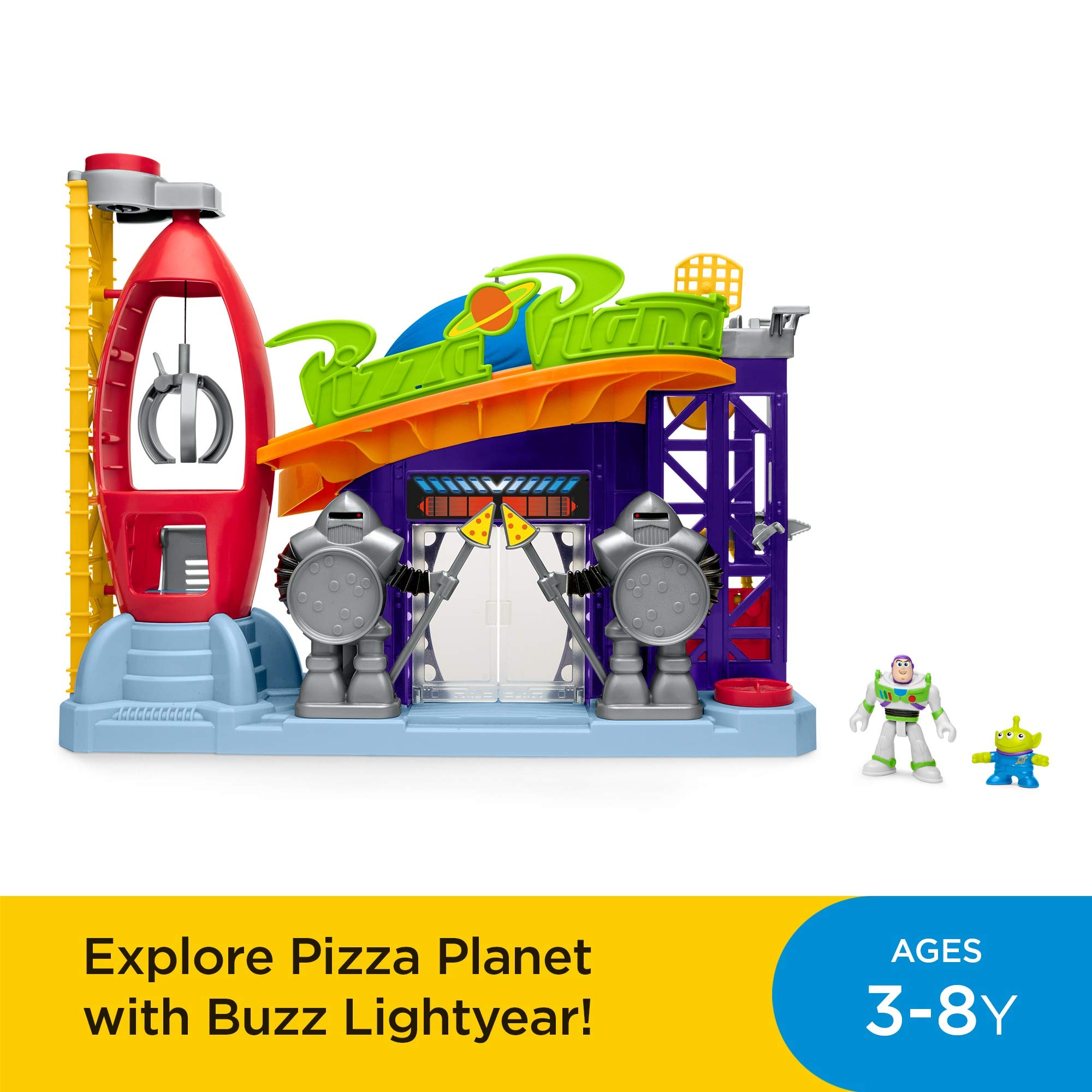 Foto 3 | Set De Juego Toy Story Pizza Planet De Fisher-price Con Alien Y Buzz - Venta Internacional.