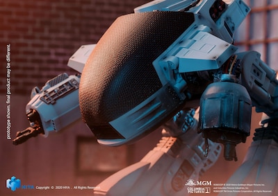 Foto 2 | Figura De Acción Hiya Toys Robocop Battle Damaged Ed-209 1:18 - Venta Internacional.