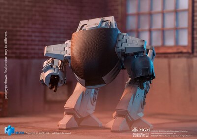 Foto 3 | Figura De Acción Hiya Toys Robocop Battle Damaged Ed-209 1:18 - Venta Internacional.