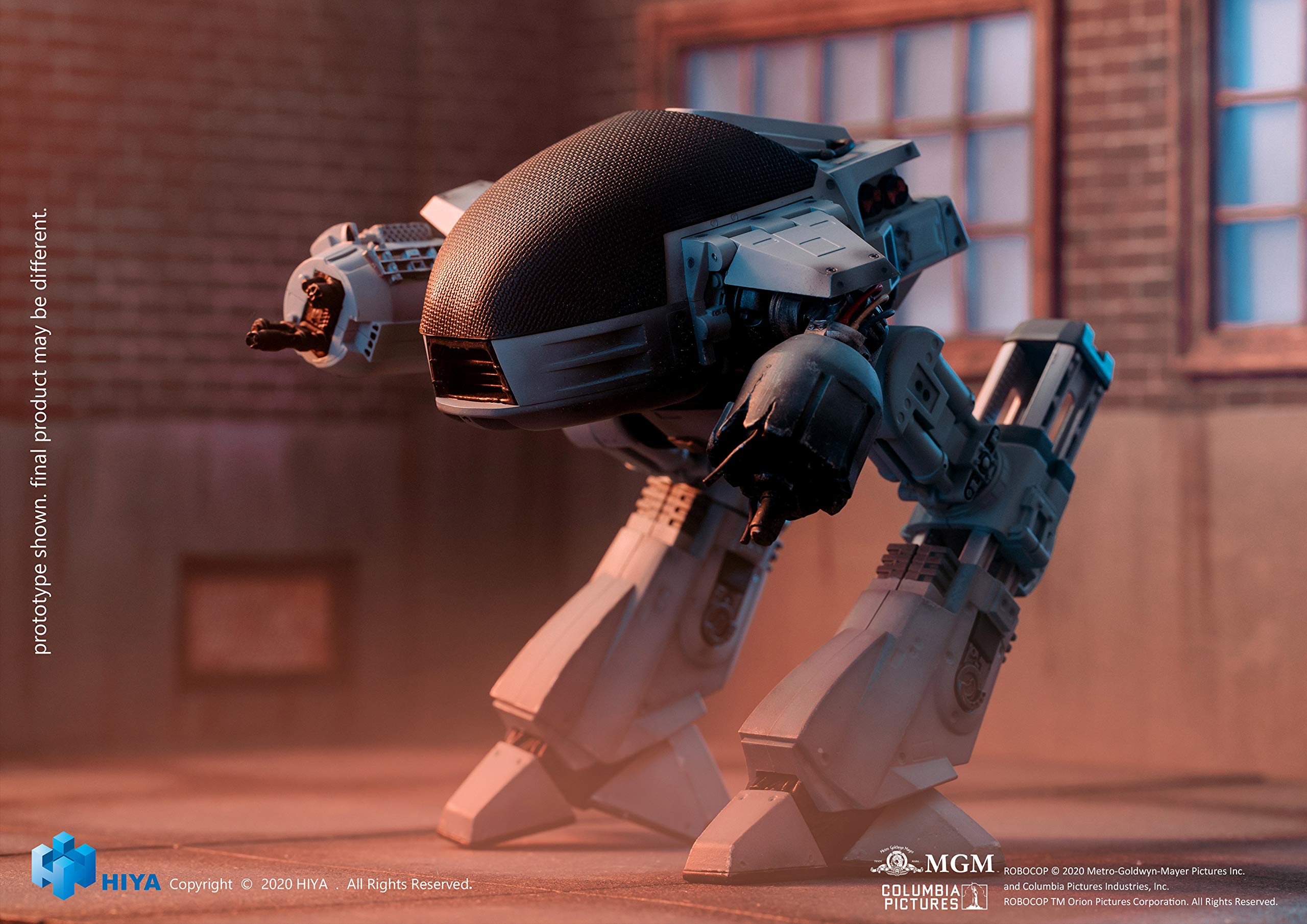 Foto 5 pulgar | Figura De Acción Hiya Toys Robocop Battle Damaged Ed-209 1:18 - Venta Internacional.