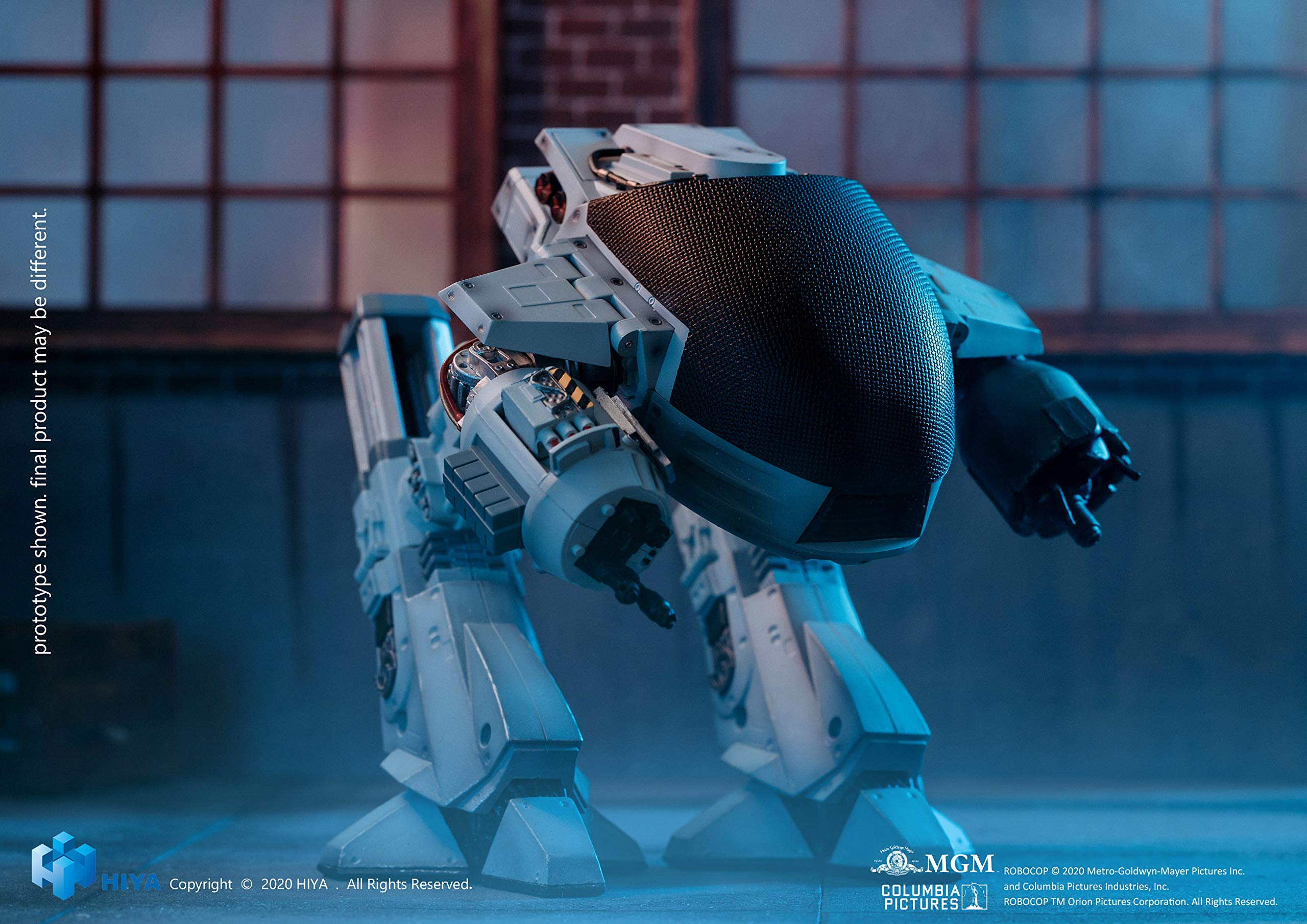 Foto 7 pulgar | Figura De Acción Hiya Toys Robocop Battle Damaged Ed-209 1:18 - Venta Internacional.