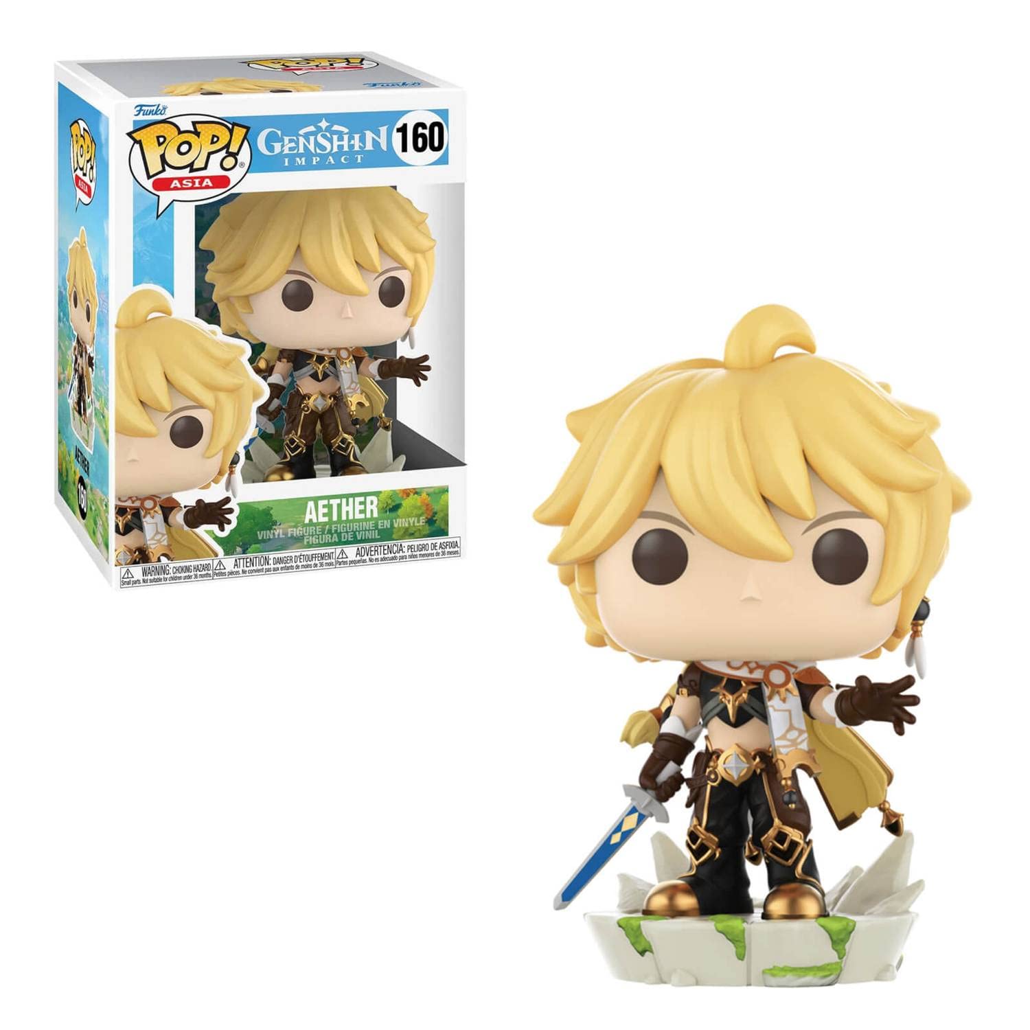Foto 7 pulgar | Figura De Vinilo Funko Pop Genshin Impact Aether Con Caja De 9,5 Cm - Venta Internacional.