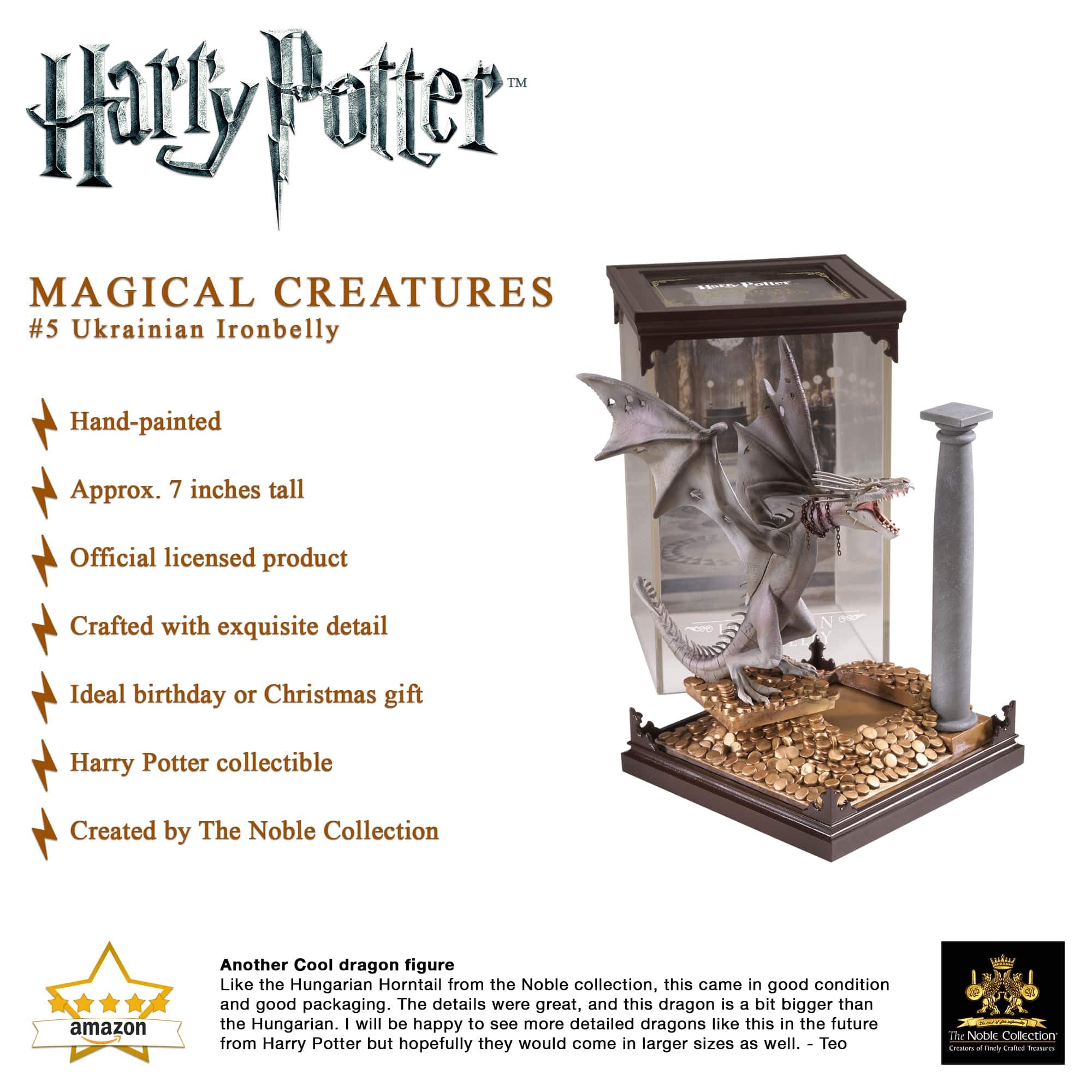 Foto 3 | Figura De Colección The Noble Collection Harry Potter Ukrainian Ironbelly - Venta Internacional.