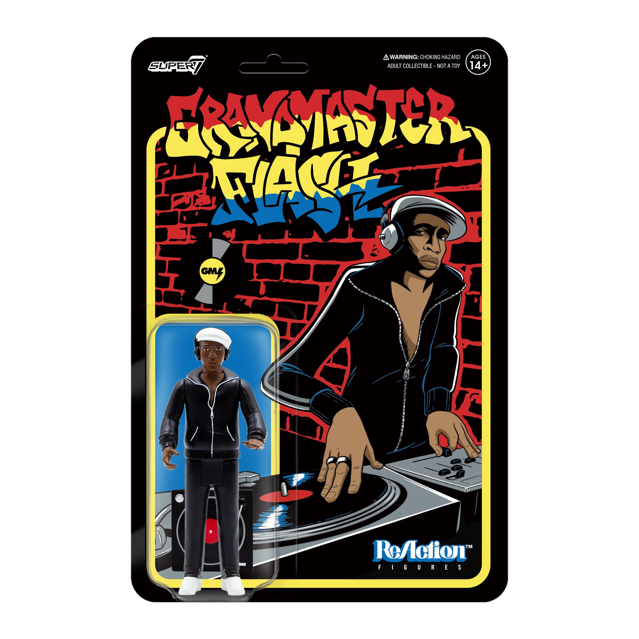 Figura De Acción Super7 Grandmaster Flash De 9,5 Cm Con Accesorio - Venta Internacional.