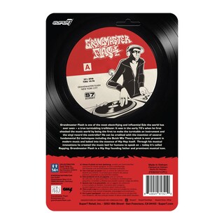 Foto 4 | Figura De Acción Super7 Grandmaster Flash De 9,5 Cm Con Accesorio - Venta Internacional.