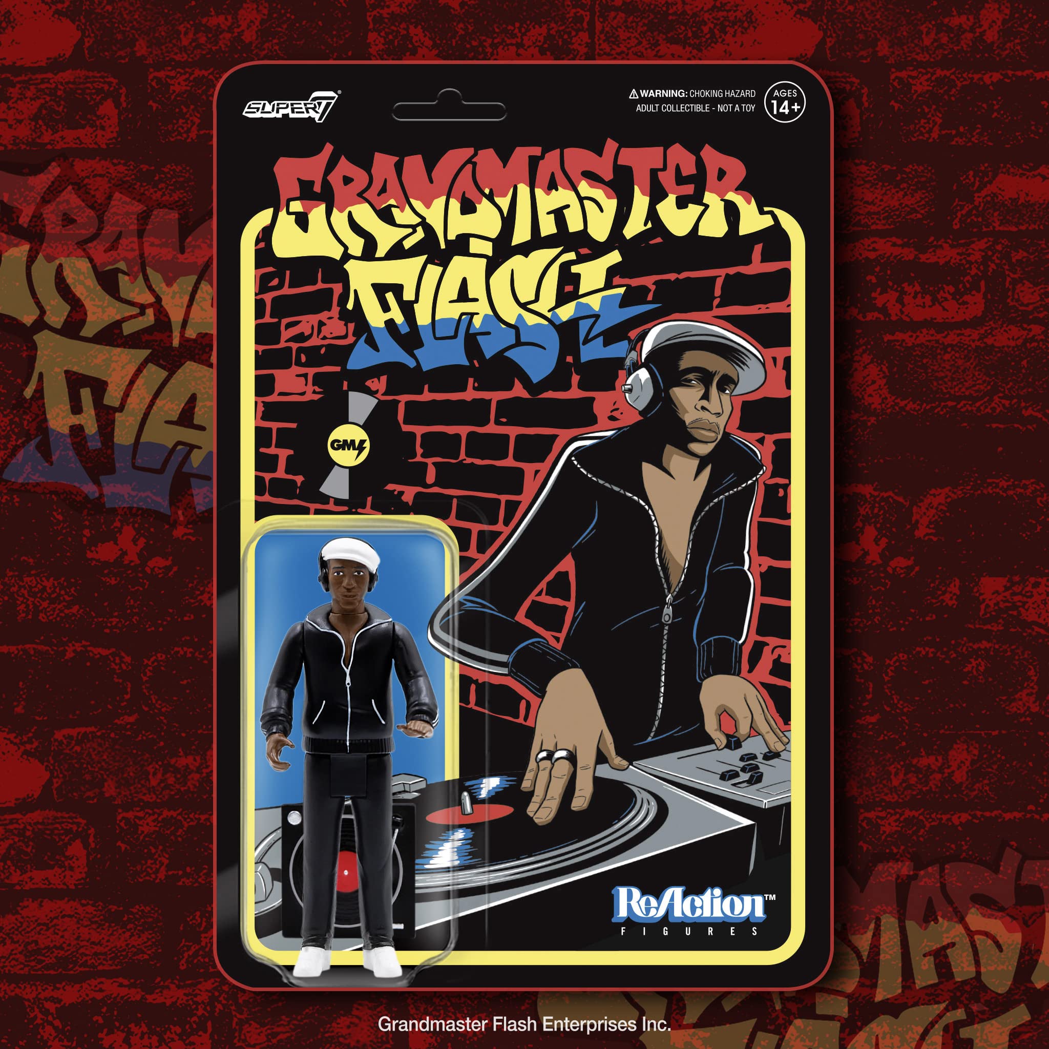 Foto 6 pulgar | Figura De Acción Super7 Grandmaster Flash De 9,5 Cm Con Accesorio - Venta Internacional.