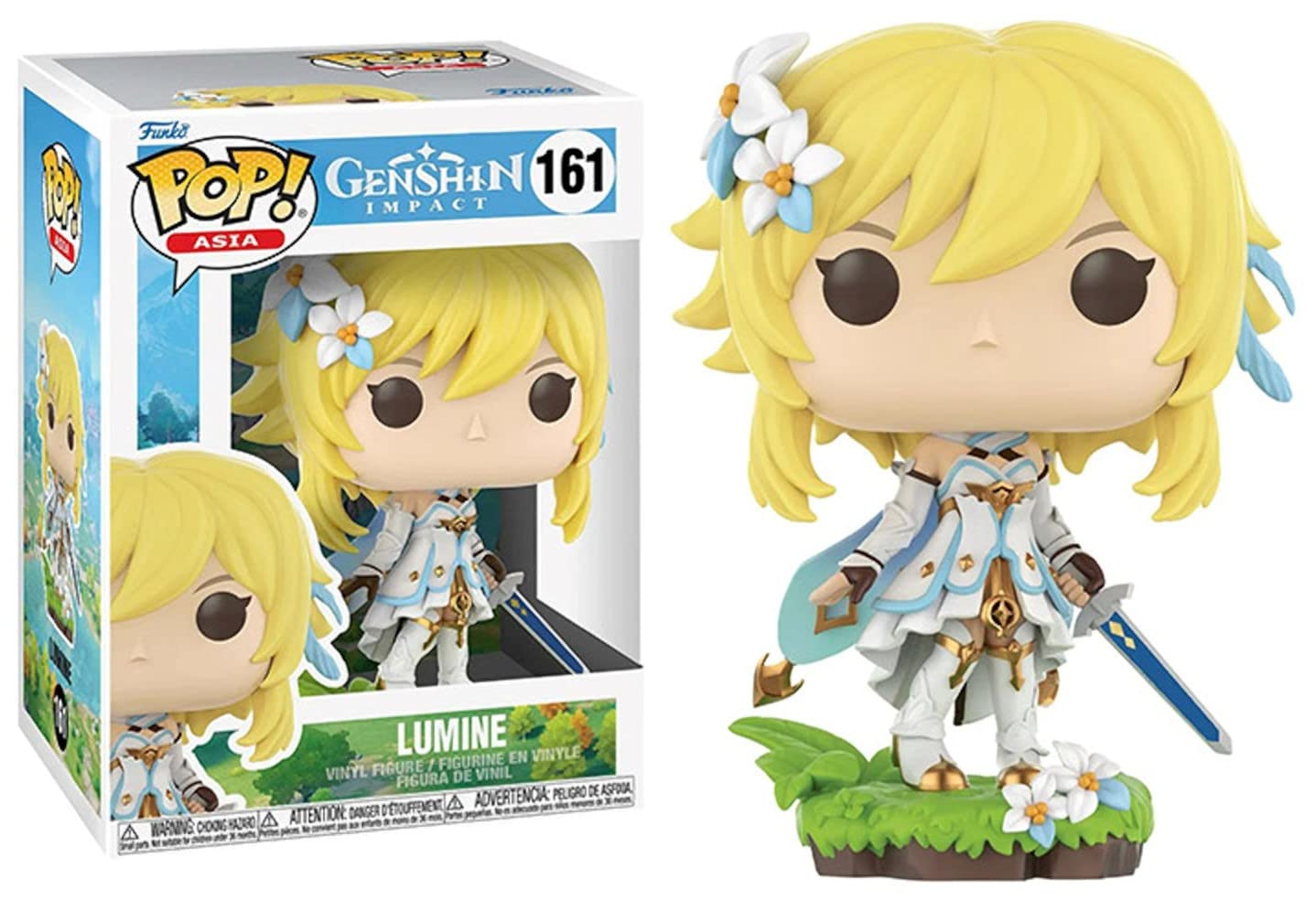 Foto 3 pulgar | Figura De Vinilo Funko Pop Genshin Impact Lumine Con Caja De 9,5 Cm - Venta Internacional.